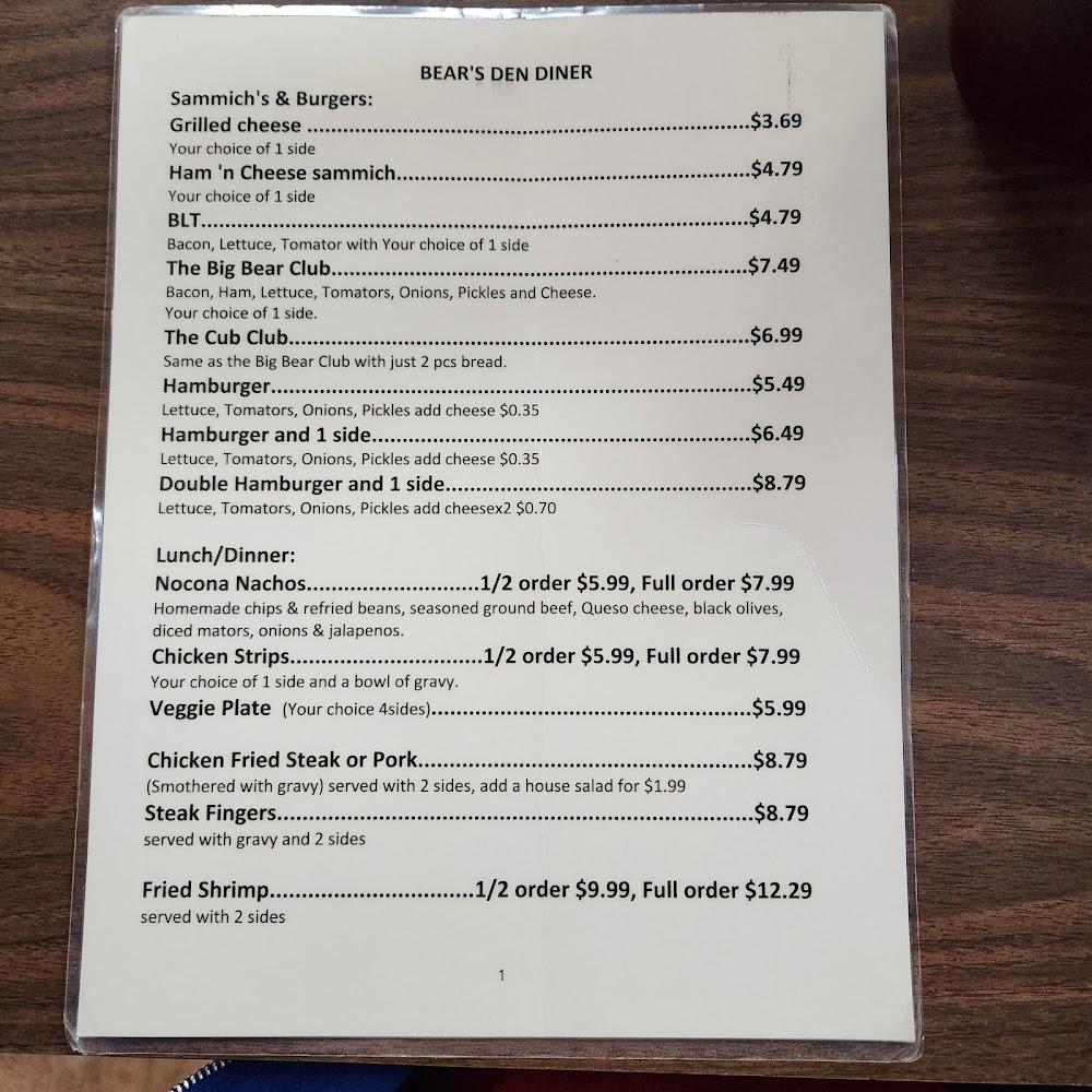 Bears Den Diner Grilled Cheese